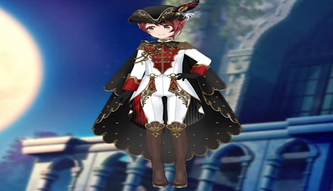 Draw live2d, rig live2d, vroid model character model for vtuber by ...