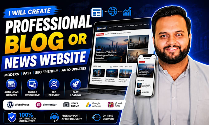 create professional blog or news website
