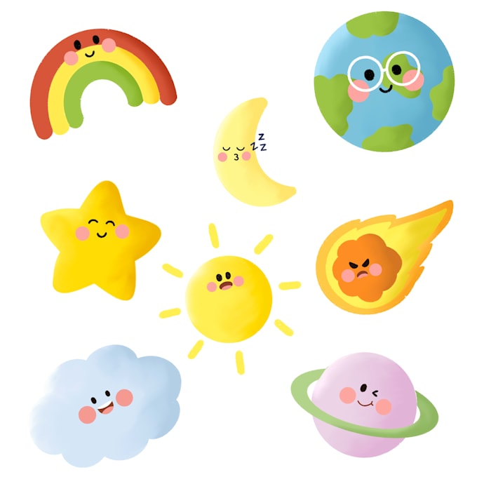 make cute kawaii character, animal, food, object etc