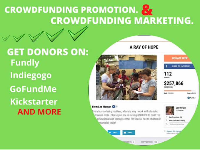 Promote your indiegogo, kickstarter, gofundme crowdfunding campaign by