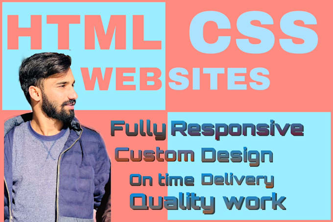 Design web pages with html and css by Raziqmehdi | Fiverr