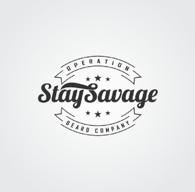 design awesome modern unique beard company logo