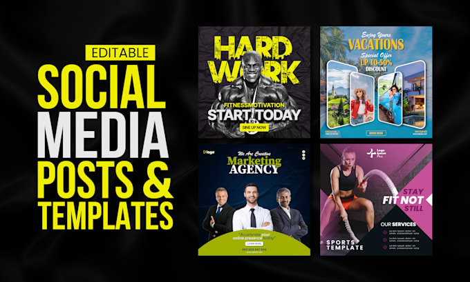 do creative social media design, instagram post, banner ads