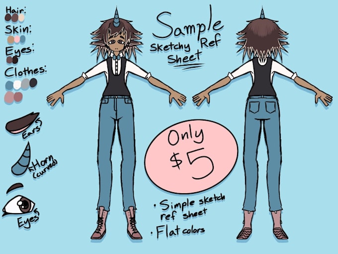 Draw A Simple Sketchy Art Reference Sheet By P0m0granate Fiverr Draw A Simple Sketchy Art Reference Sheet By P0m0granate Fiverr