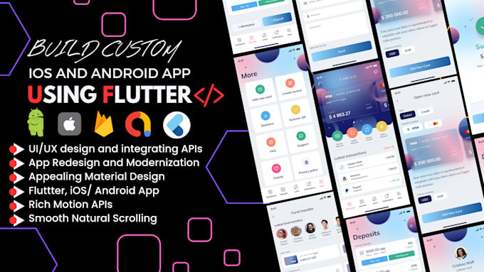 design and develop amazing apps with flutter