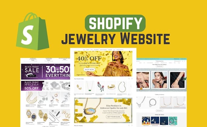 create shopify jewelry store, shopify jewelry website