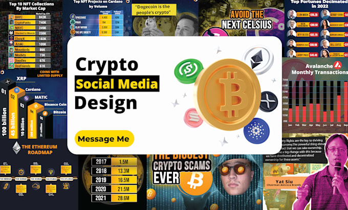 design crypto blockchain web3 infographic visual banner image post