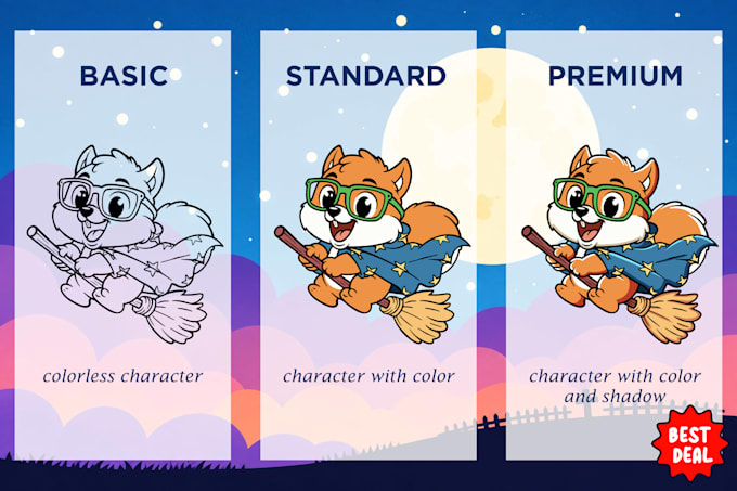draw animal design character