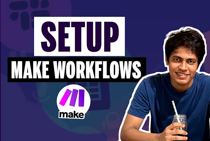 automate your business workflow using make or integromat