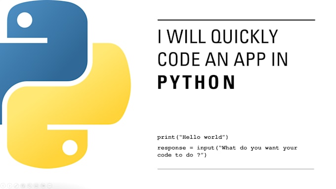 Quickly code a program in python by Arfmint | Fiverr