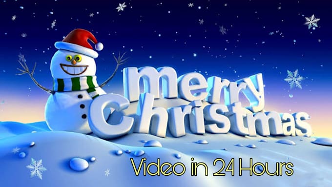 make merry christmas, happy new year greeting video
