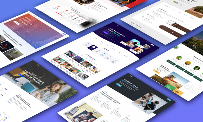 Create modern, creative and unique website design, website mockup, ui ...