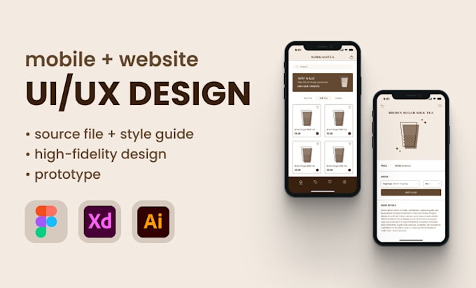 Create intuitive ui ux design prototypes for mobile and web by Cadyjp ...