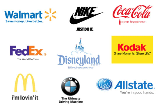 write 5 catchy slogans for your brand