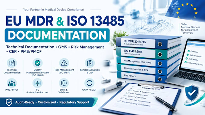 develop eu mdr and iso 13485 documentation