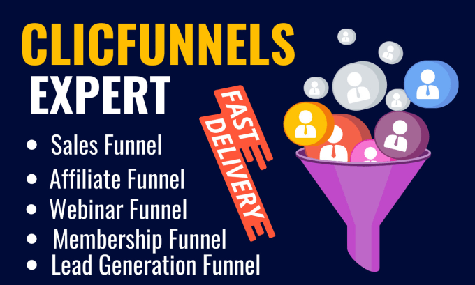 Build converting sales funnel on clickfunnels gohighlevel kajabi