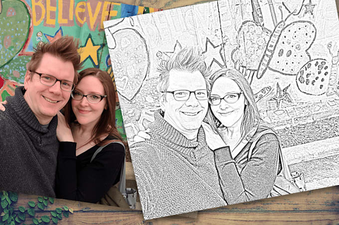 Convert your photo into coloring - Convert Your Photo Into Coloring Book Page 