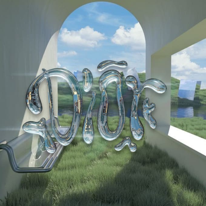 make you a chrome effect on text and font