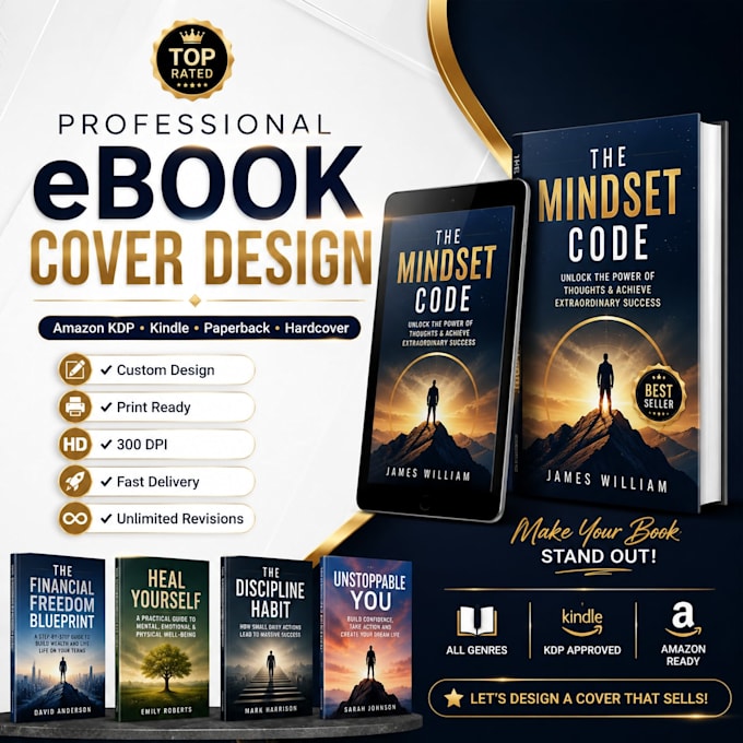 design professional ebook covers, planners, journals and digital products