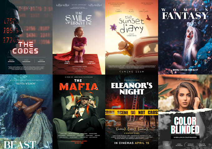 custom movie poster, banner, and flyer artwork