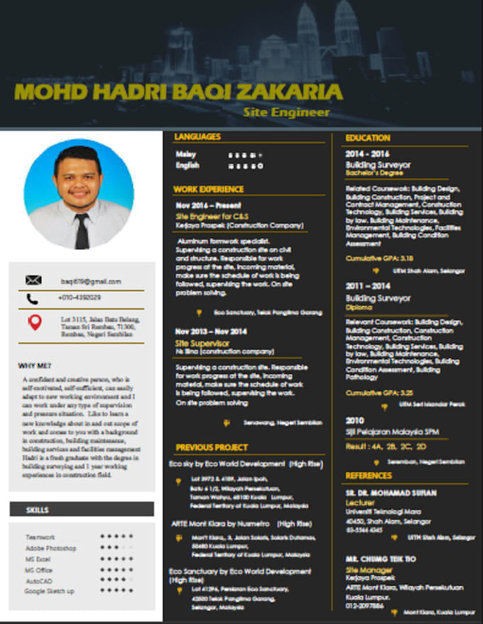 Design professional cv and resume - Design Professional Cv And Resume Template 