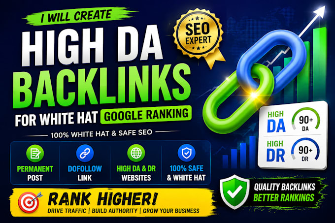 create high da backlinks for white hat google ranking
