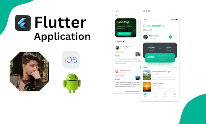 develop custom flutter apps for android and ios
