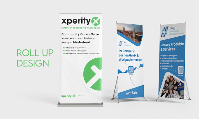 Design professional roll up banners and billboards by Diga_atelier | Fiverr