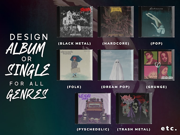 design album cover or single cover art