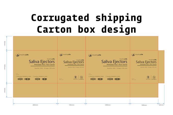 do custom corrugated shipping carton box design
