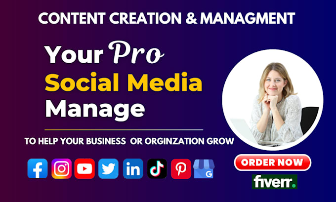 social media marketing manager and content creator