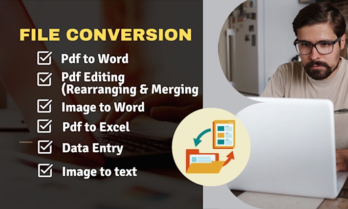 be your personal assistant in data entry, typing and pdf file conversion