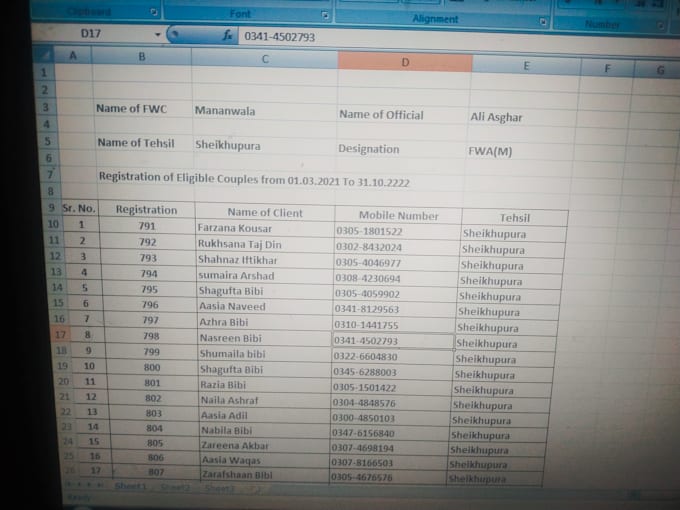 do key word research excel entries power point slides