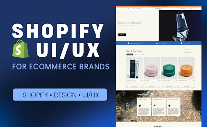 design shopify UI UX for ecommerce store or redesign