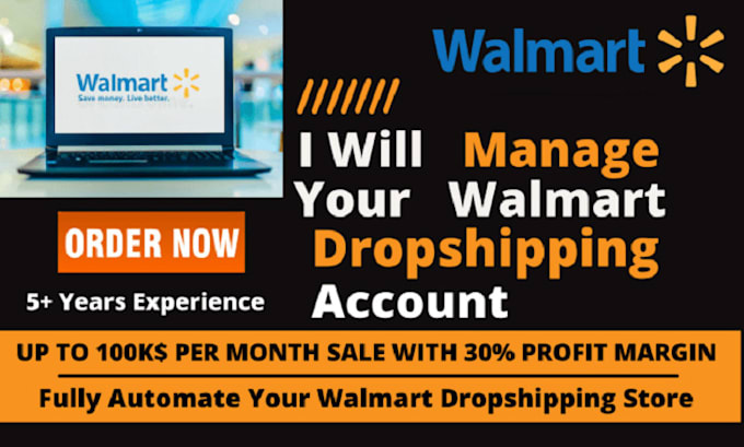 be your VA for walmart drop shipping and wfs