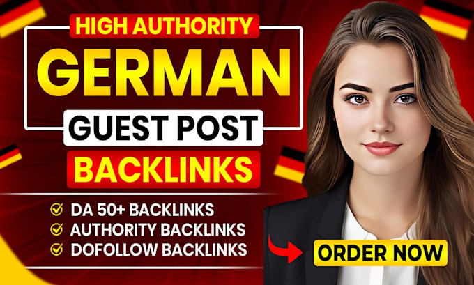 provide SEO german backlinks via german guest posts high da link building