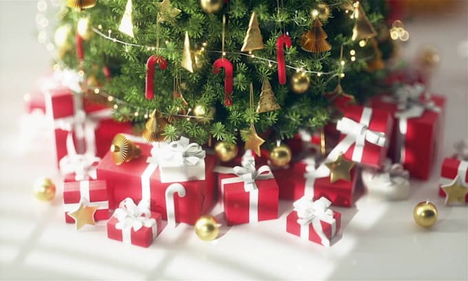 make beautiful awesome chrstmas tree animation video