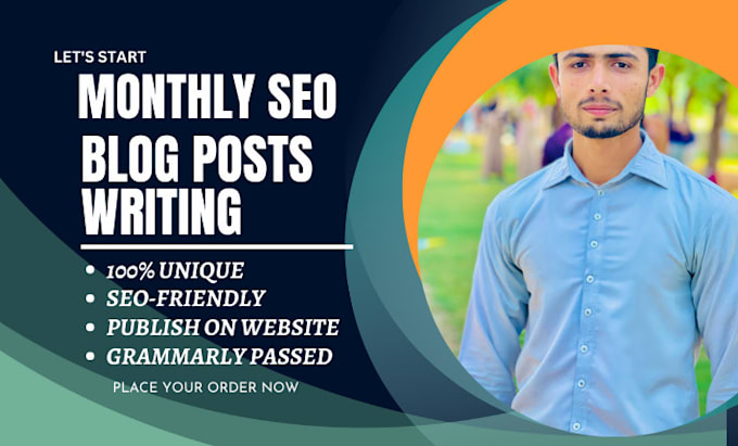 write bulk or monthly 30 articles, blog posts with images