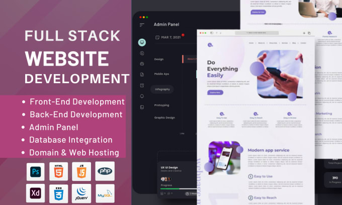 Be full stack developer in html css, javascript and php, mysql by ...