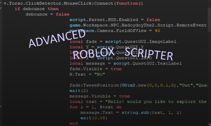 Script for you on roblox as an advanced scripter by Thegamer335 | Fiverr
