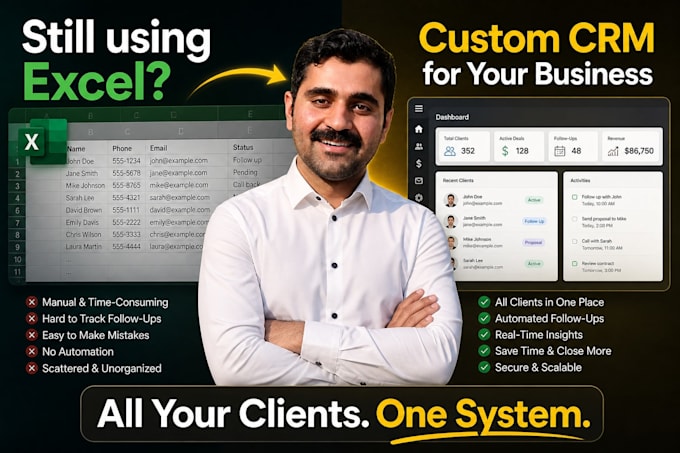 build a custom CRM software to automate your business process