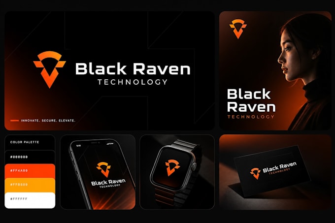 design a unique modern logo and brand identity