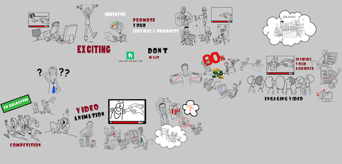 do an awesome doodle whiteboard animation video