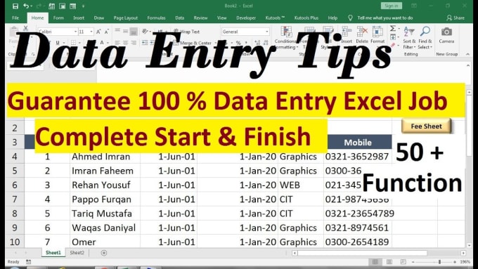 do data entry, typing, and copy paste job