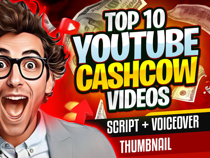 create cash cow videos with script voiceover and editing