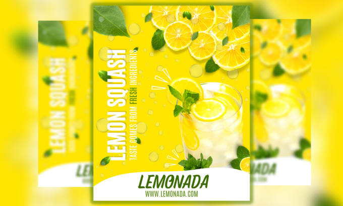 design a flyer poster for any kind of food or drink at canva