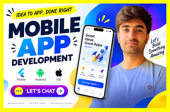 do mobile app development android ios app, building mobile app flutter developer