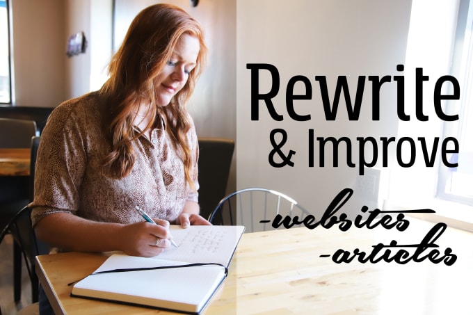 manually rewrite and improve your content