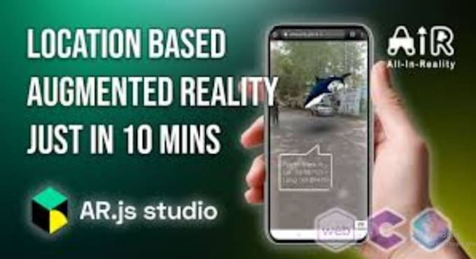Develop augmented reality app, markerless ar app, location based ar ...