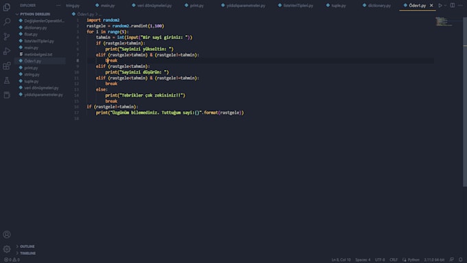 Do program on python by Urkyazilim | Fiverr